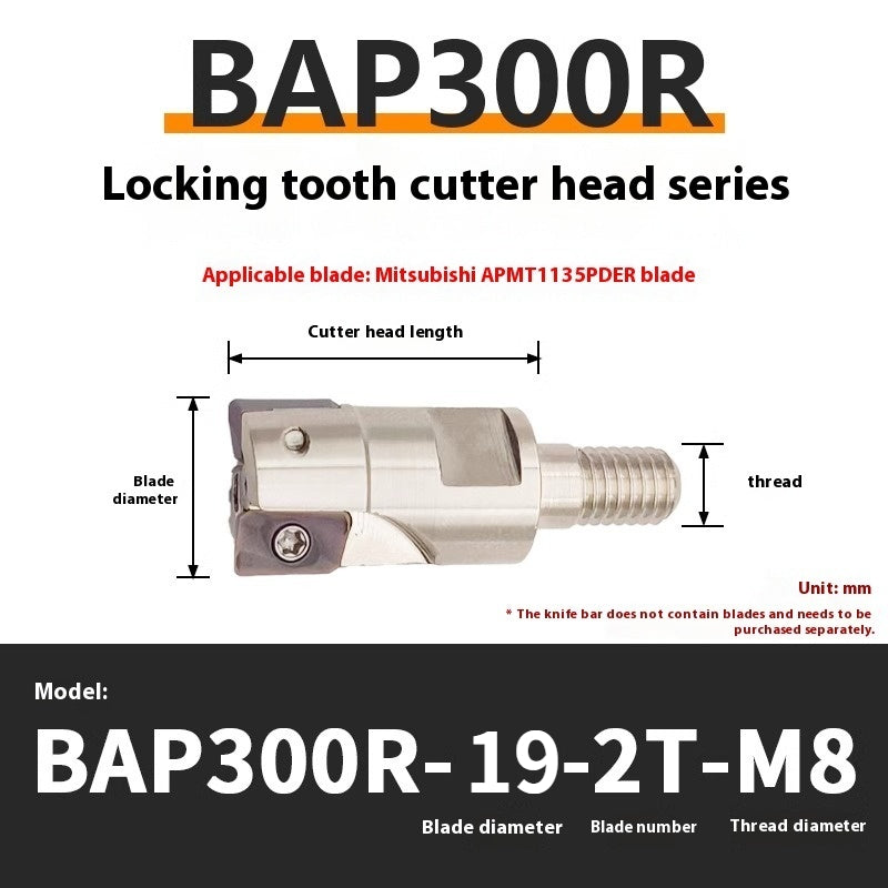 1147-Split BAP300R400R Interchangeable Anti-vibration Bar Locking Tooth Milling Head for APMT1135/1604 Inserts Shandong Denso Pricision Tools Co.,Ltd.
